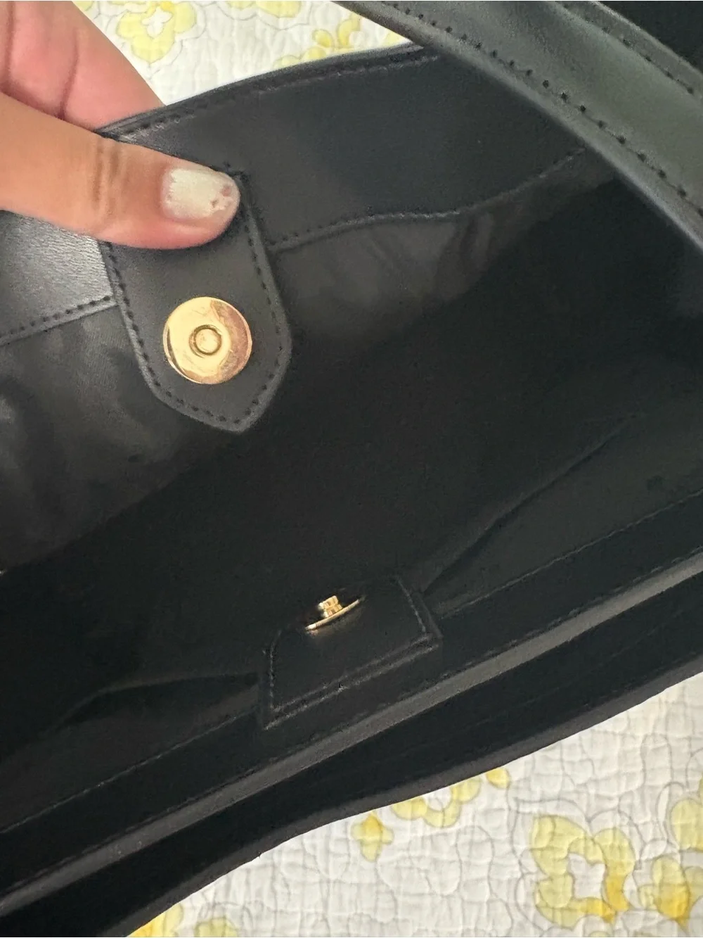 kate spade Black Pebbled Leather Cece Tote